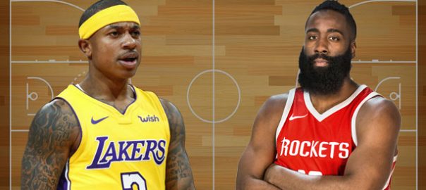 Lakers vs Rockets Isaiah Thomas James Harden