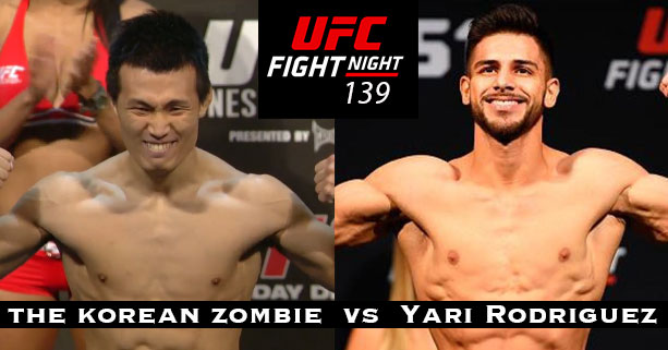 UFC Fight Night 139: Korean Zombie vs Rodriguez Odds