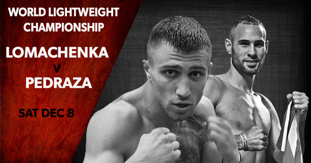 Vasyl Lomachenko vs Jose Pedraza 12/8/18 Boxing Odds