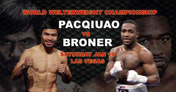 Manny Pacquiao vs Adrien Broner WBA Welterweight Championship Prediction