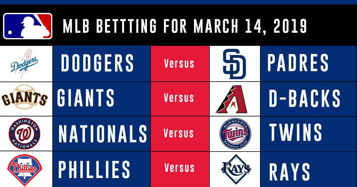 MLB Picks, Predictions, and Odds for 3/14/19