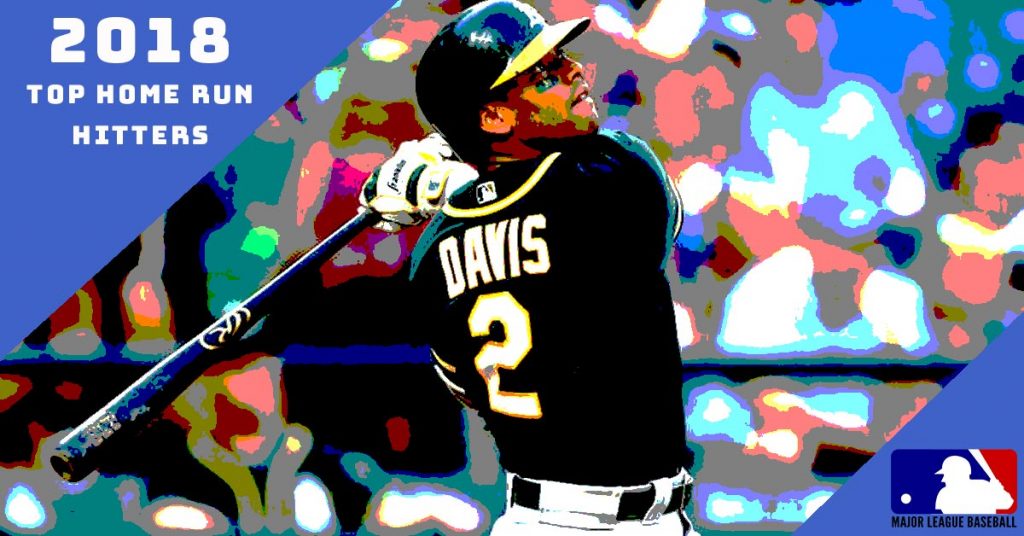 2018 Top MLB Home Run Hitters K Davis, JD Martinez, and Joey Gallo