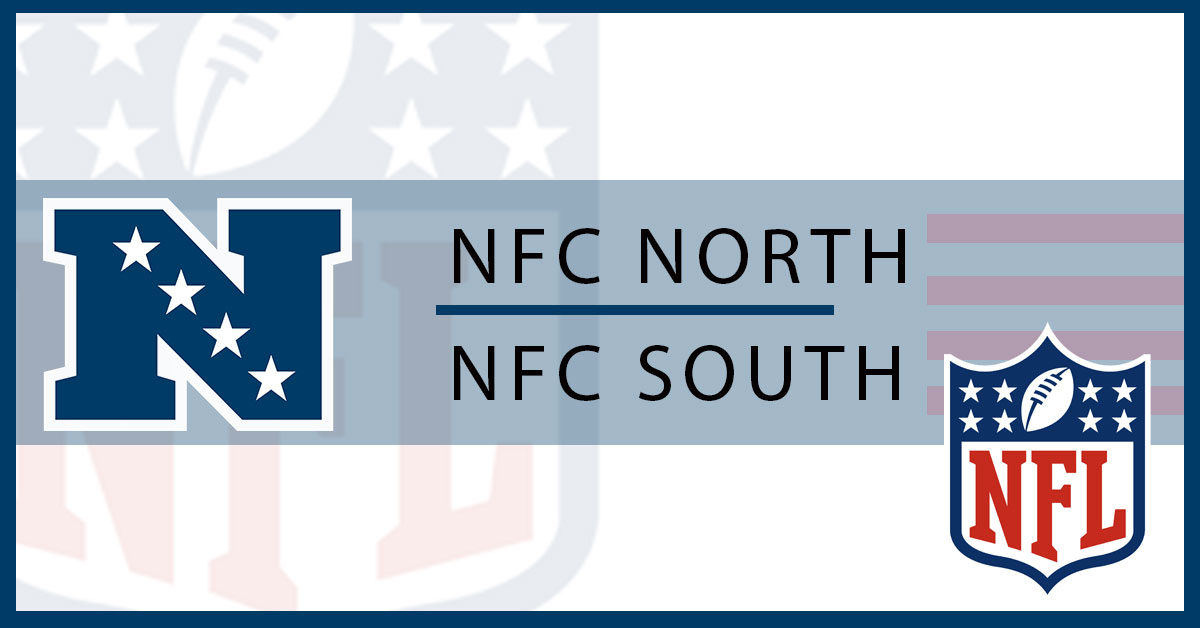 2020 NFL NFC North and South Division