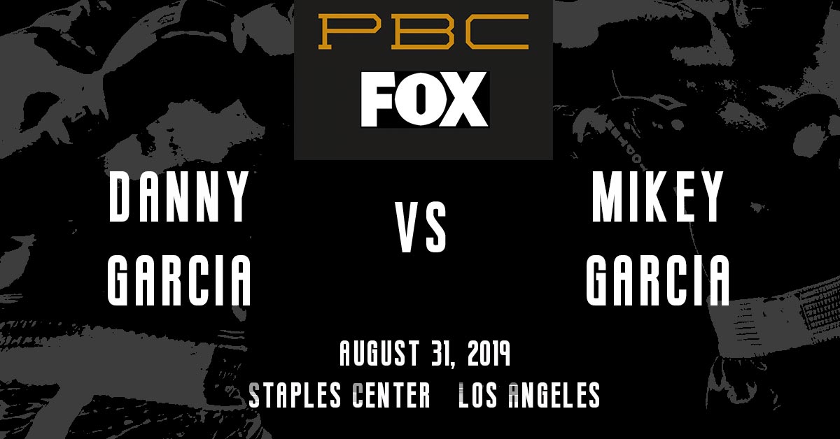 Danny Garcia vs Mikey Garcia 8/31/19 Betting odds