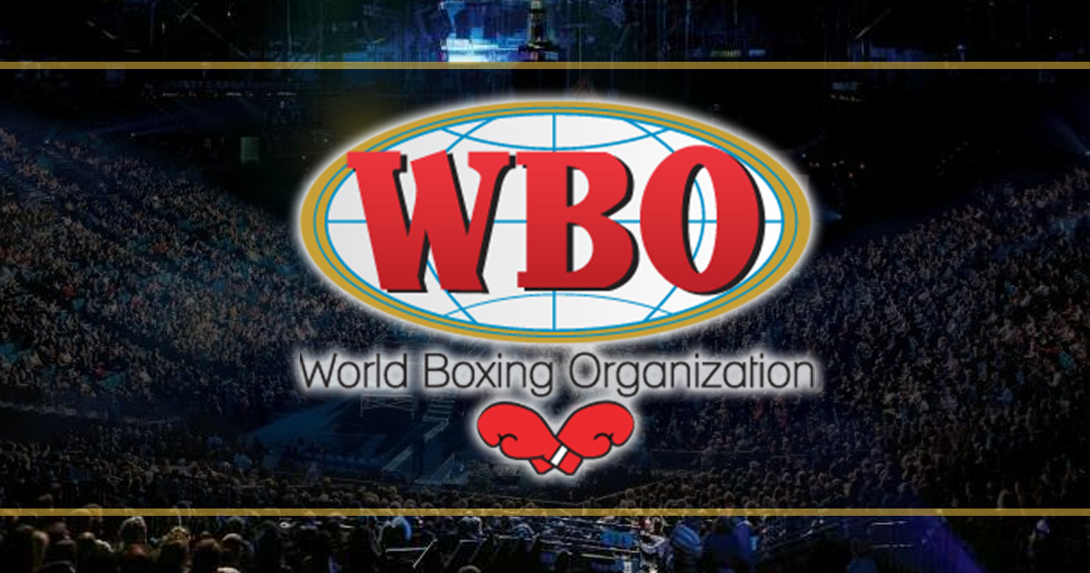 WBO Logo - Boxing Stadium Background