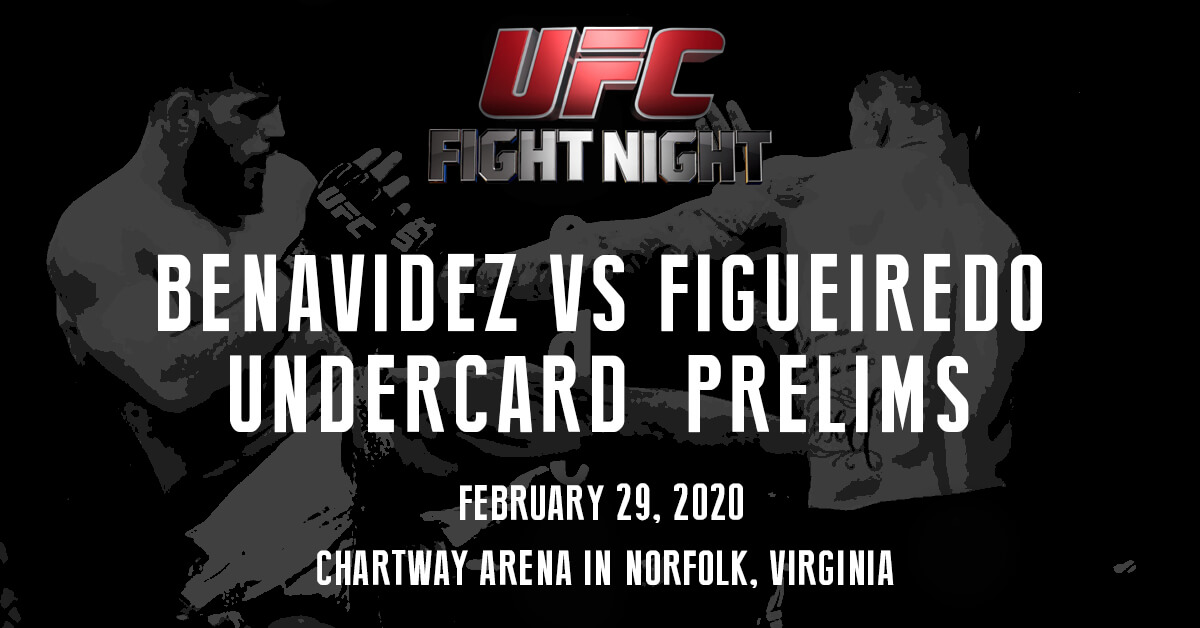 Benavidez vs Figueiredo Undercard - UFC Fight Night Logo - MMA Fighters Background