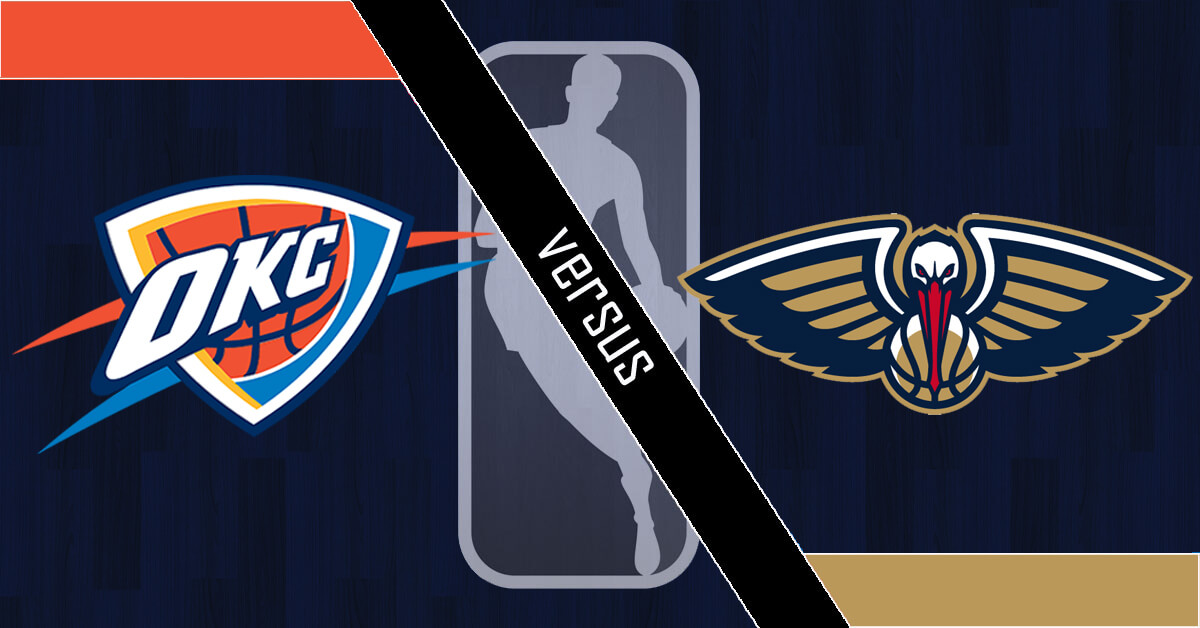 Oklahoma City Thunder vs New Orleans Pelicans Logos - NBA Logo