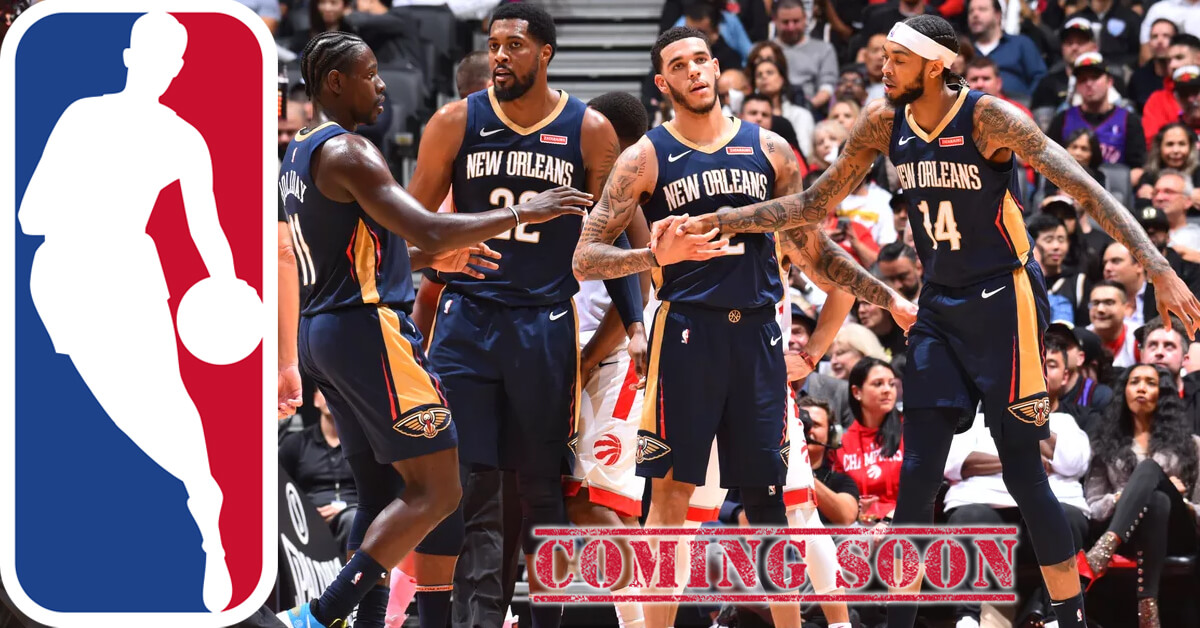 New Orleans Pelicans Team - NBA Logo - Coming Soon Stamp