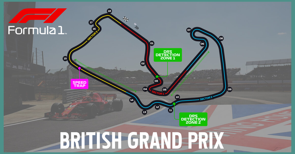 British Grand Prix at the Silverstone Circuit - Formula 1 Logo