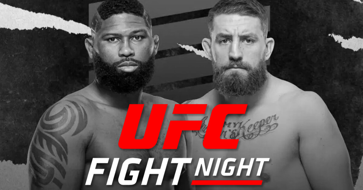 Curtis Blaydes and Chris Daukaus - UFC Fight Night Logo